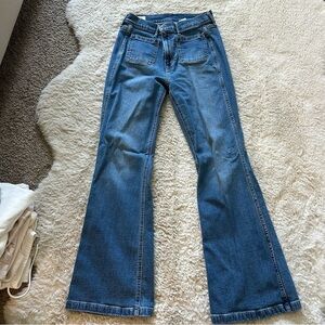 Gap 70s flare high rise jeans